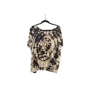 Reverse Dye Wide Neck T-Shirt | Women’s Shirt | Geode Tie - Reverse Dye